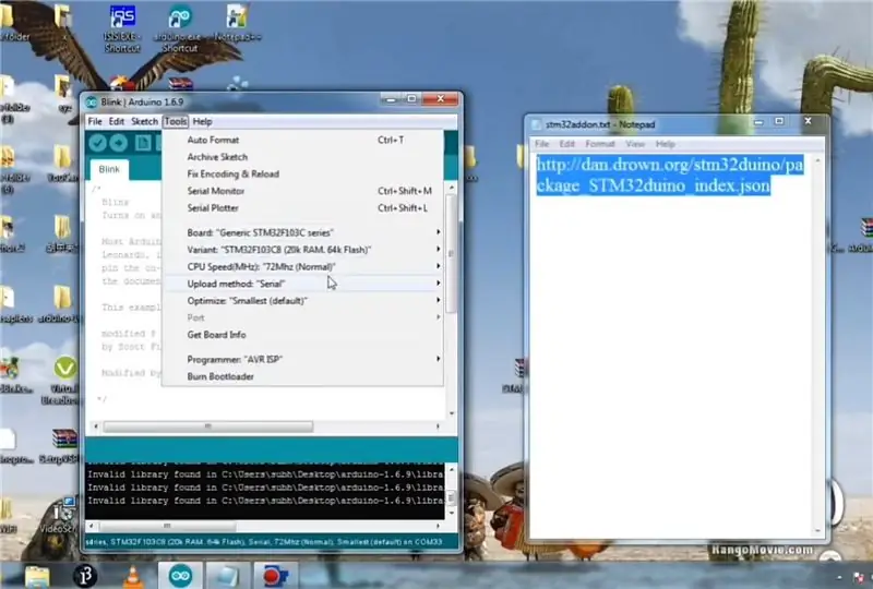 Installer STM32 -plader i Arduino IDE