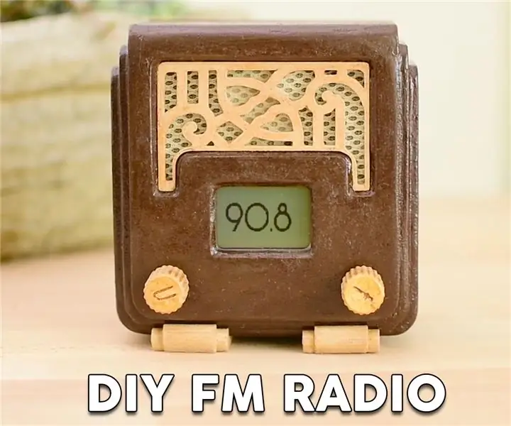 Art Deco FM radio projekt pomoću Arduina: 7 koraka (sa slikama)