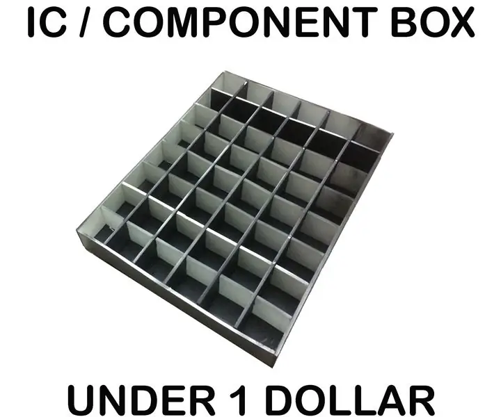 IC / COMPONENT STORAGE BOX ONDER 1 DOLLAR: 5 stappe (met prente)