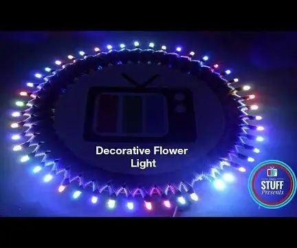 የጌጣጌጥ አበባ RGB LED መብራቶች - DIY: 7 ደረጃዎች (ከስዕሎች ጋር)