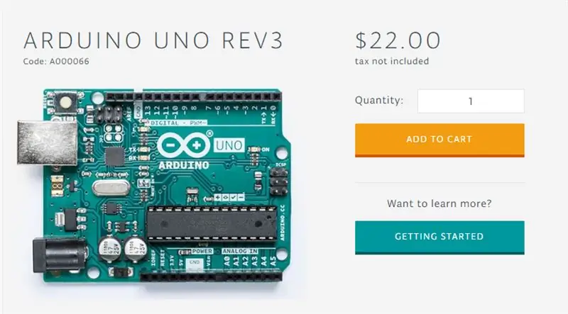 Adım 3: Arduino Kartını Satın Alın