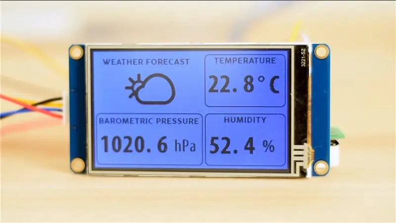 ESP32 WiFi időjárás állomás BME280 érzékelővel