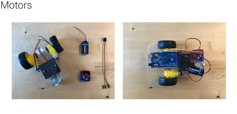 Mobiele Robotwagen - Montage (Motoren)