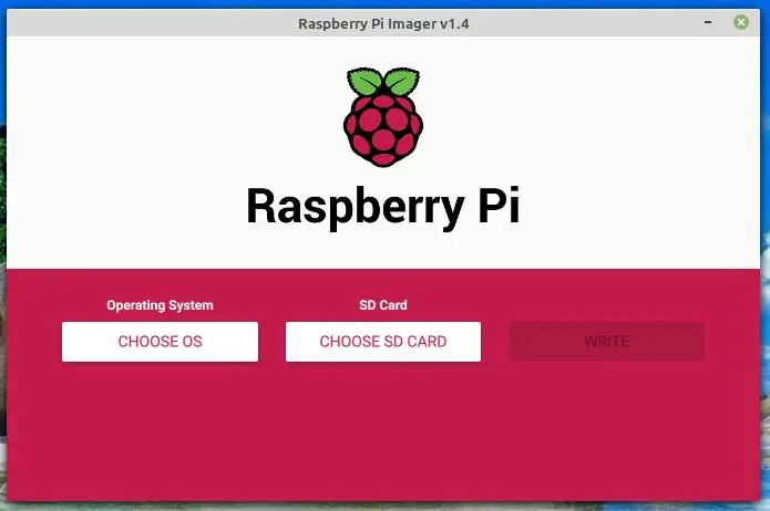 התקן תמונה על ה- MicroSD עם Rpi-imager