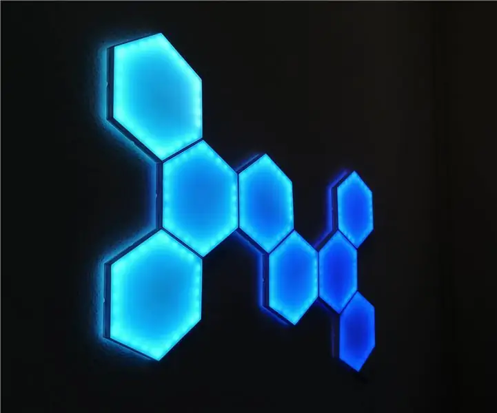 DIY šestkotna nanoleaf LED luč: 5 korakov (s slikami)