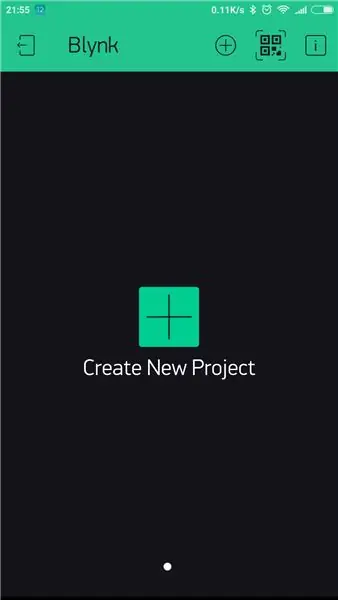 Ustvarite aplikacijo Blynk