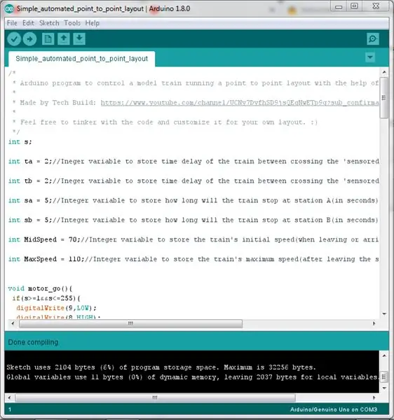 Programa el microcontrolador Arduino