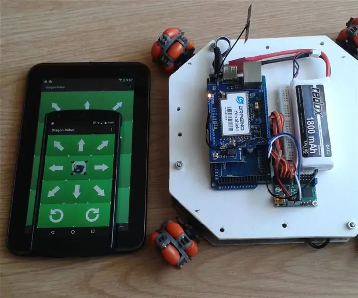 Mobilný robot Omni Wheel - IoT: 4 kroky