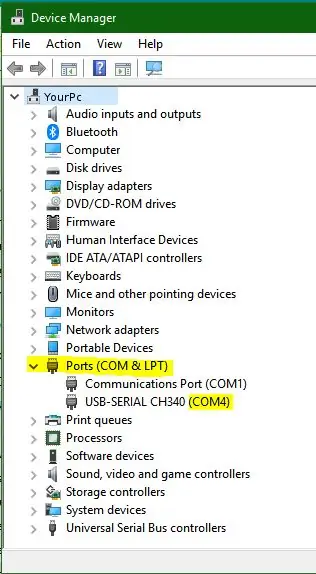 Instalarea Arduino IDE și găsirea portului potrivit