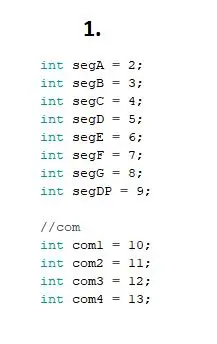 Arduino UNO kood