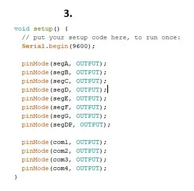 Il codice per Arduino UNO