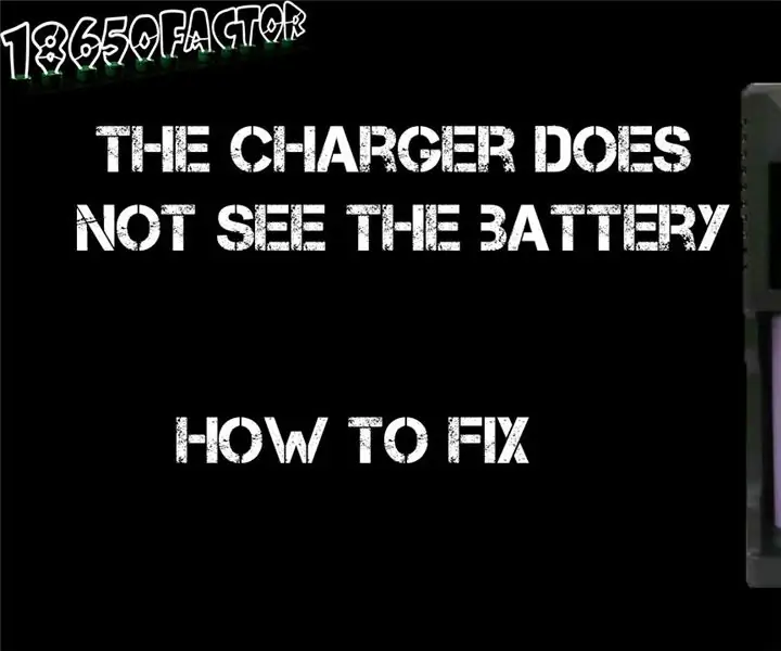 Cosa fare se il caricabatterie non vede la batteria agli ioni di litio 18650: 9 passaggi