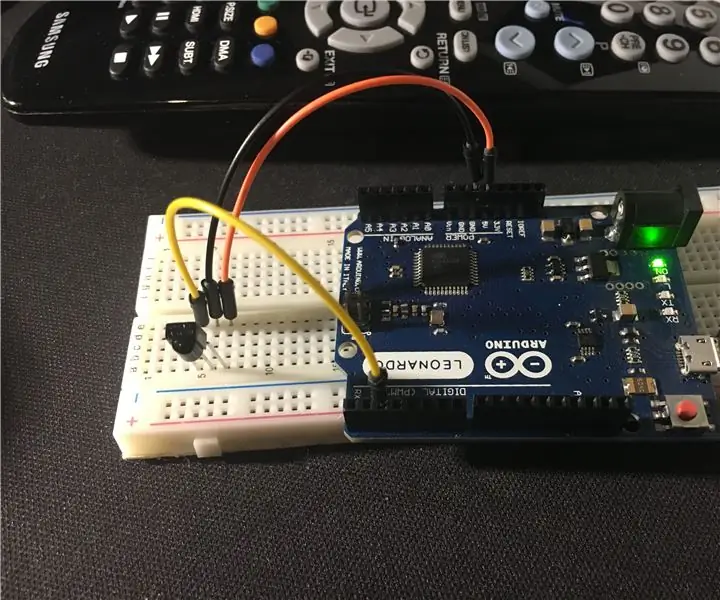 Kako posnemati daljinski upravljalnik televizorja ali kaj drugega z Arduino Irlib: 3 koraki (s slikami)