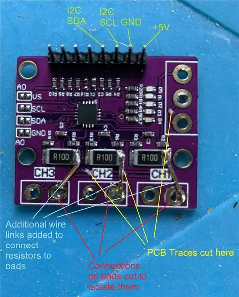 INA3221 Voltage/учурдагы киргизүү