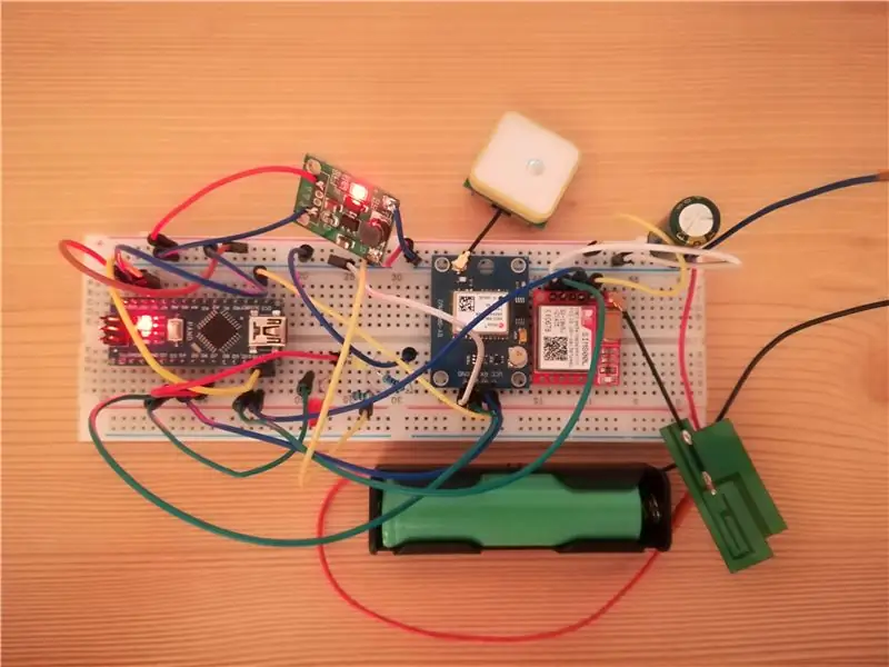 Domáci sledovač GPS v reálnom čase (SIM800L, Ublox NEO-6M, Arduino)