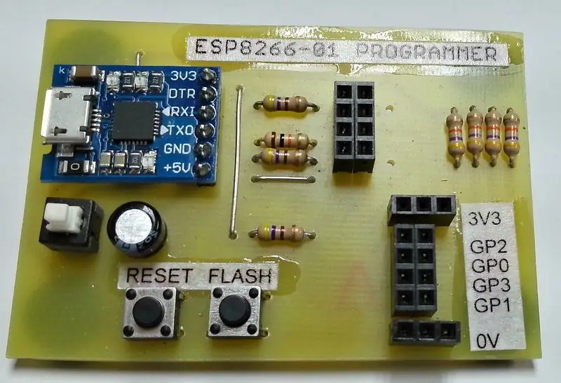 برمجة ESP8266-01 / NodeMCU