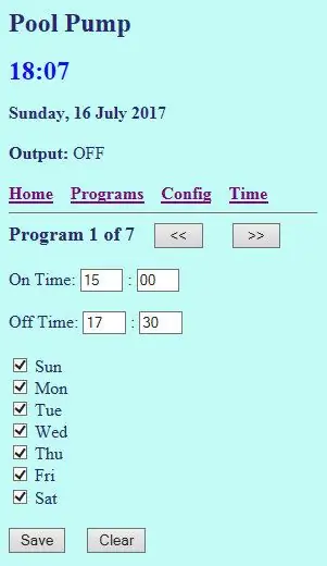 Configuración del temporizador de IoT