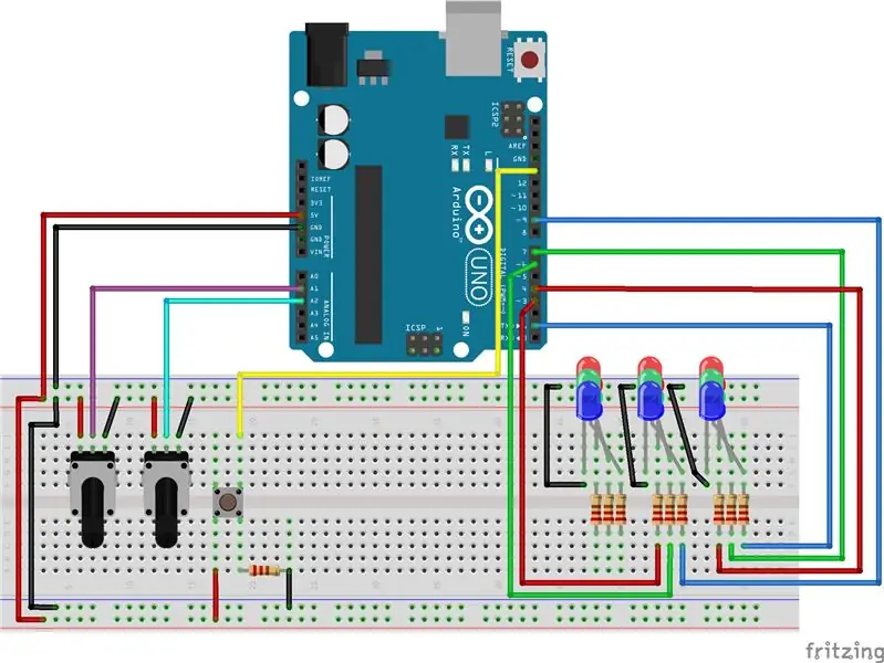 Dodamo še 3 LED diode