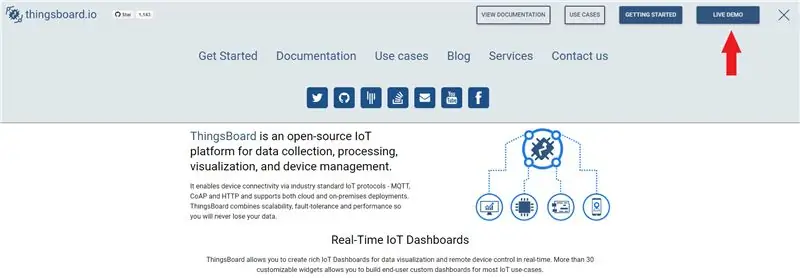 Nastavení ThingsBoard