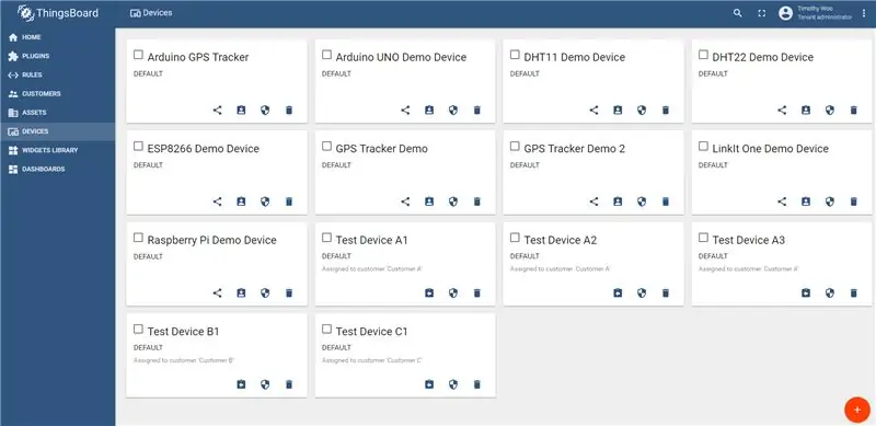 راه اندازی ThingsBoard