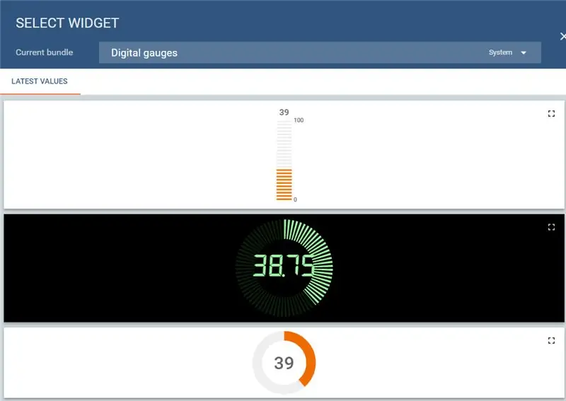 Configuration du tableau de bord