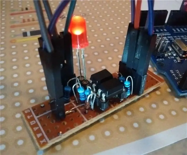 Optical Isolated Single Wire Communication: 4 Hakbang (na may Mga Larawan)