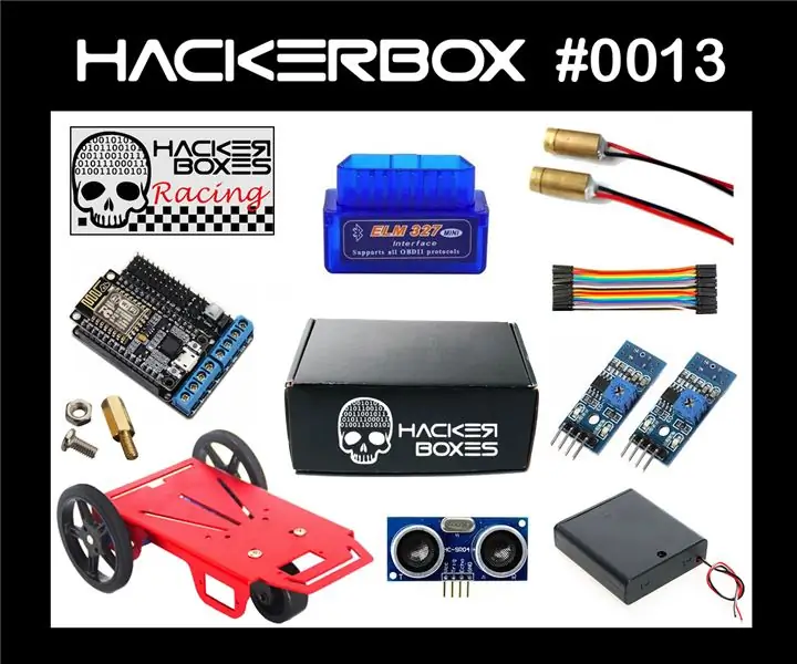 „HackerBoxes 0013“: automobilių sportas: 12 žingsnių