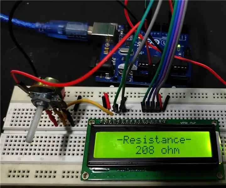 Cum se face un contor Arduino Ohm: 5 pași (cu imagini)