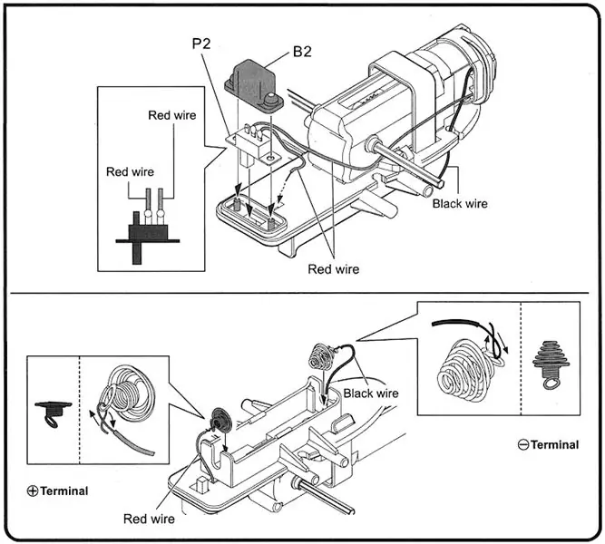 RoboSpider - การเดินสายไฟ