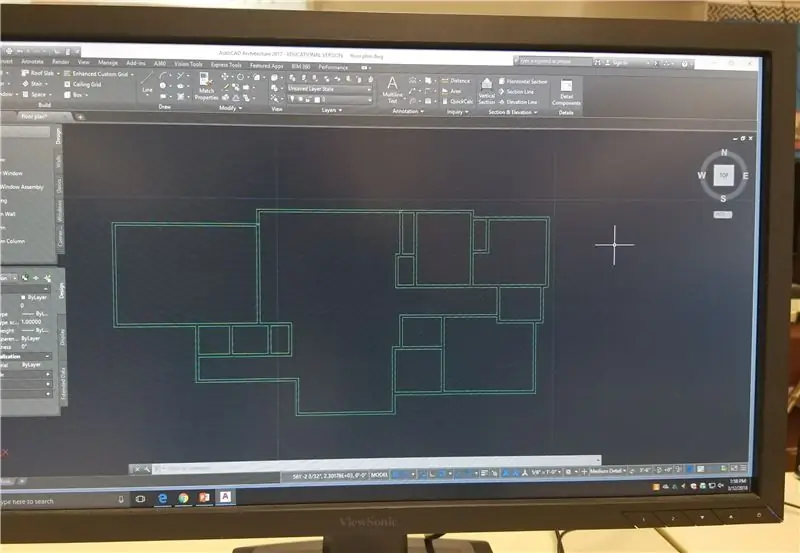 Navrhnite svoj pôdorys na architektúre Autocad