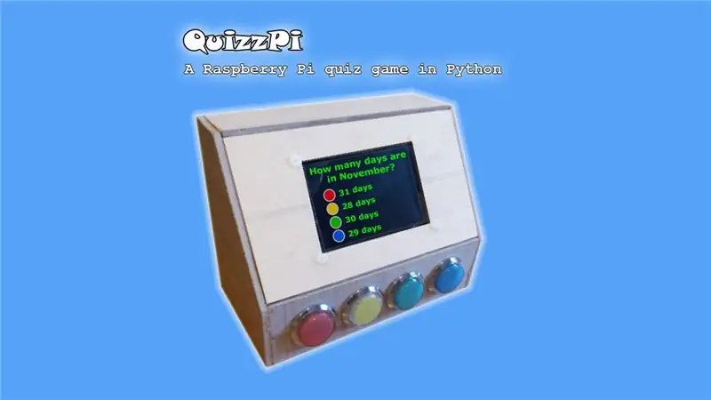 QuizzPi, Raspberry Pi Trivia hra s Pythonem