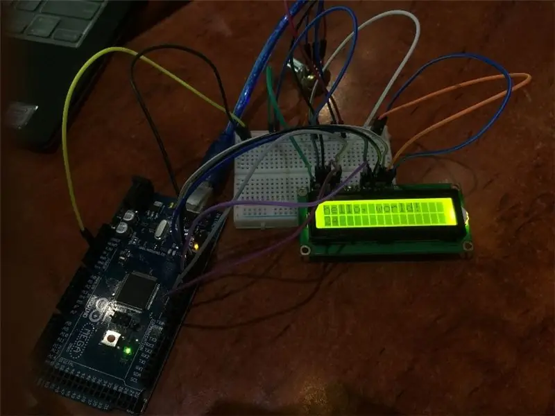 LCD -ni Breadboard va Arduino Mega -ga ulang