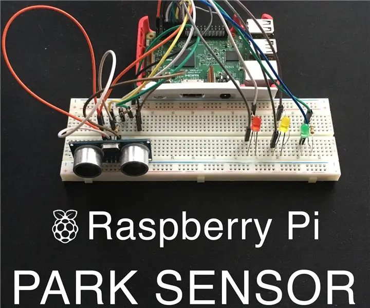 Sensor de parc Raspberry Pi: 3 passos (amb imatges)