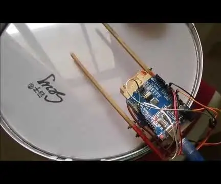 Arduino Servo Drum Machine: 4 ขั้นตอน