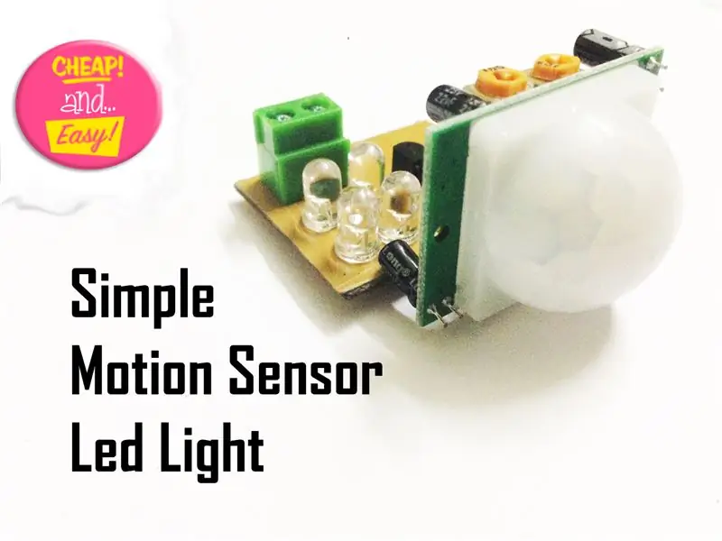 Faça uma luz de sensor de movimento simples! (PIR): 13 etapas (com fotos)