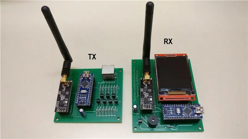 Long Range Wireless Dej Qib Qhov Ntsuas Nrog Tswb | Ntau Yam Txog 1 Km | Xya qib