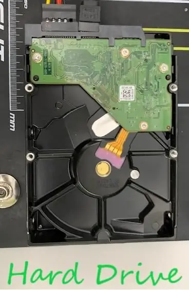 Strømforsyningsenhet (PSU) og harddisk