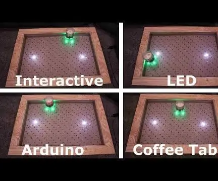 Mesa de centro de LED interativa Arduino: 6 etapas (com imagens)