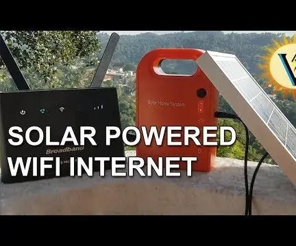 WiFi na solarni pogon: 5 koraka (sa slikama)