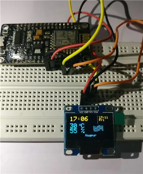 Mrežni sat i monitor vremena baziran na ESP8266