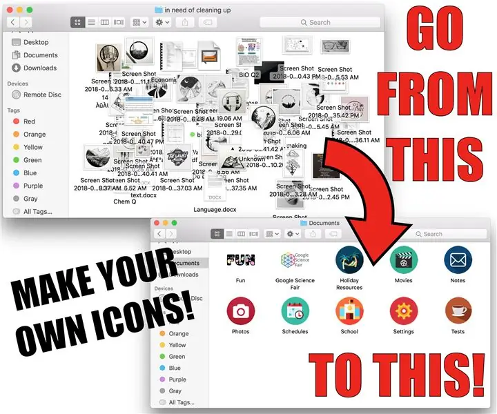 Paano Ayusin ang Iyong Computer Sa Mga Icon ng DIY (Mac): 8 Mga Hakbang