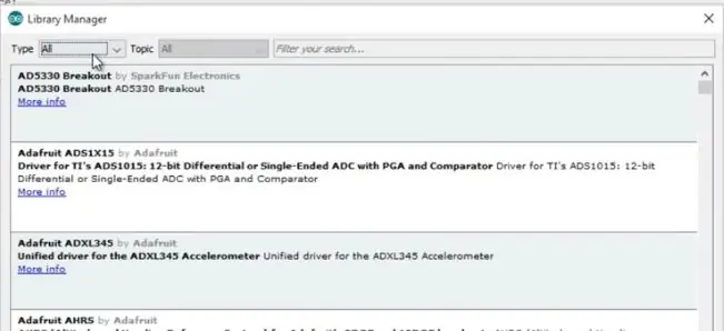 Parsisiųsti Las Librerías Necesarias En Arduino IDE