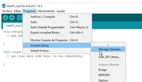 Preuzmite IDE Las Librerías Necesarias En Arduino