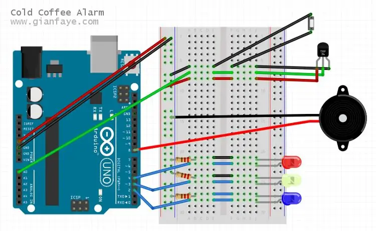 Breadboard ko'rinishi va sxemalari