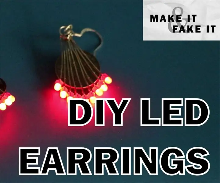 DIY LED σκουλαρίκια: 7 βήματα (με εικόνες)