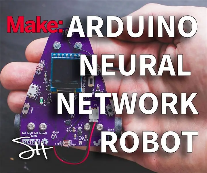 Robot di rete neurale Arduino: 21 passaggi (con immagini)