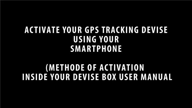 Isaaktibo ang GPS Tracker