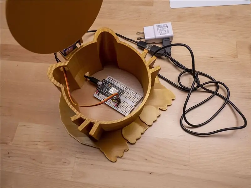 Control de acceso a la comida para gatos (ESP8266 + servomotor + impresión 3D)