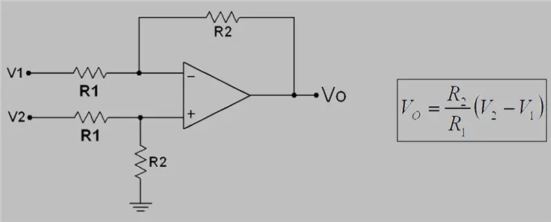 AmpOp - Differential (subtractor)