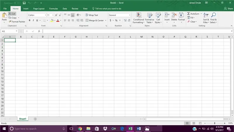 Excel atvēršana operētājsistēmā Windows 10